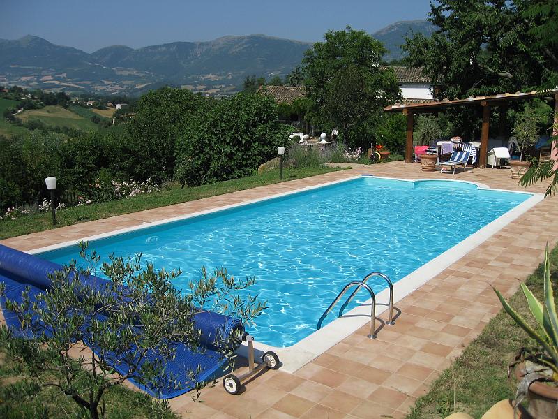 Summer - The pool from above